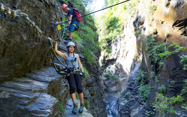In der Kletter-Welt gibt es Trails mit unterschiedlichen Schwierigkeitsgraden - perfekt für die ganze Familie © Wagrain-Kleinarl Tourismus