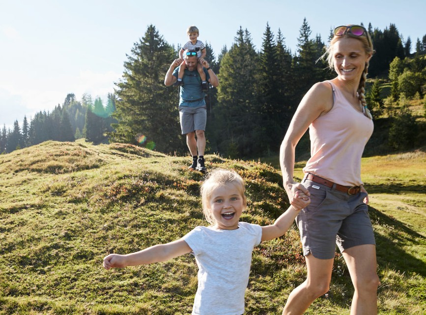 Familienzeit in der Natur von Kleinarl. © SalzburgerLand Tourismus / Andreas Hechenberger