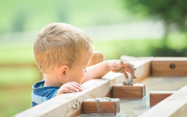 Perfect for the summer: the water playground in the Abenteuerland