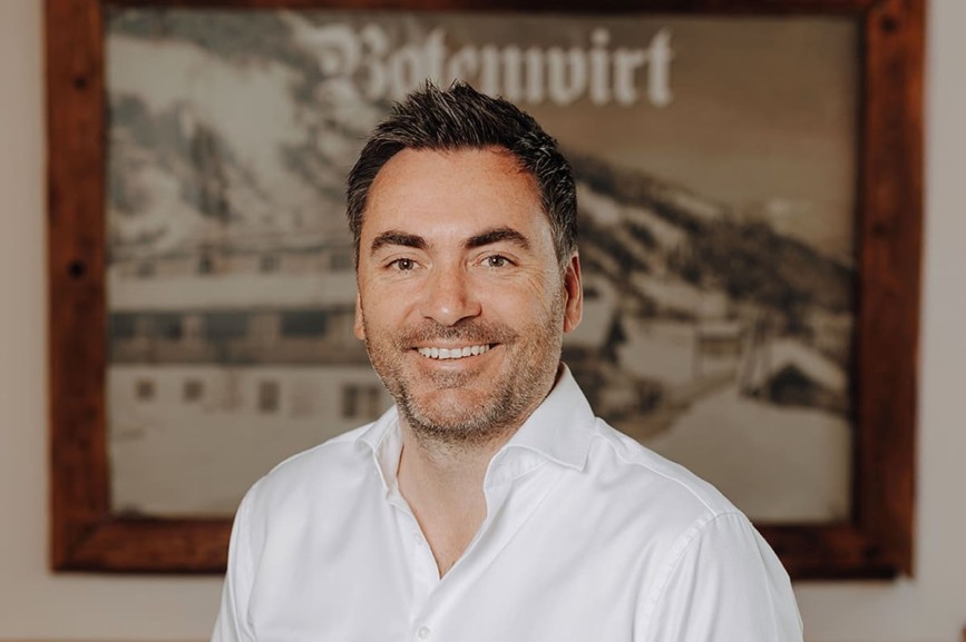 Bj&ouml;rn Geihseder, managing director of the family hotel Botenwirt