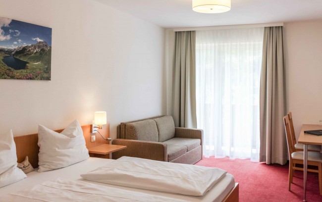 Gemütliche Doppelzimmer für bis zu 5 Personen