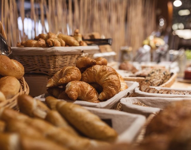 Große Auswahl beim Frühstücksbuffet