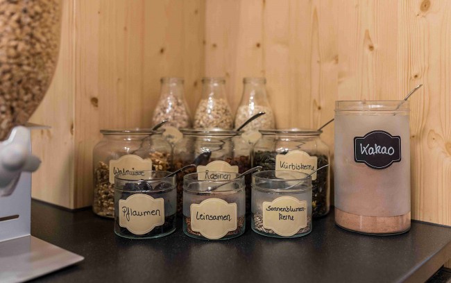 Müsli beim Frühstück