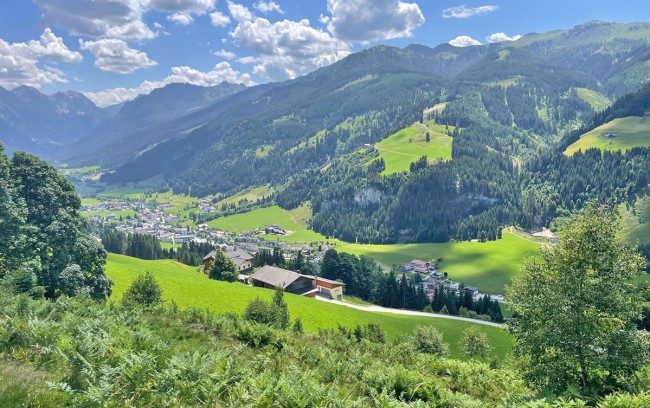 Aussicht vom Family Run auf Kleinarl
