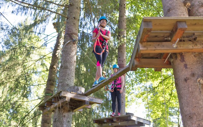 Kletterwelt in Kleinarl mit Hochseilgarten, Flying Fox und Klettersteig © Wagrain-Kleinarl Tourismus
