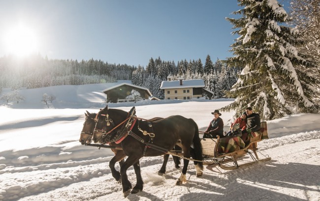 Romantic horse-drawn sleigh rides © Salzburger Land Tourismus