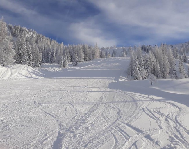 Breite Pisten bieten perfektes Skivergnügen
